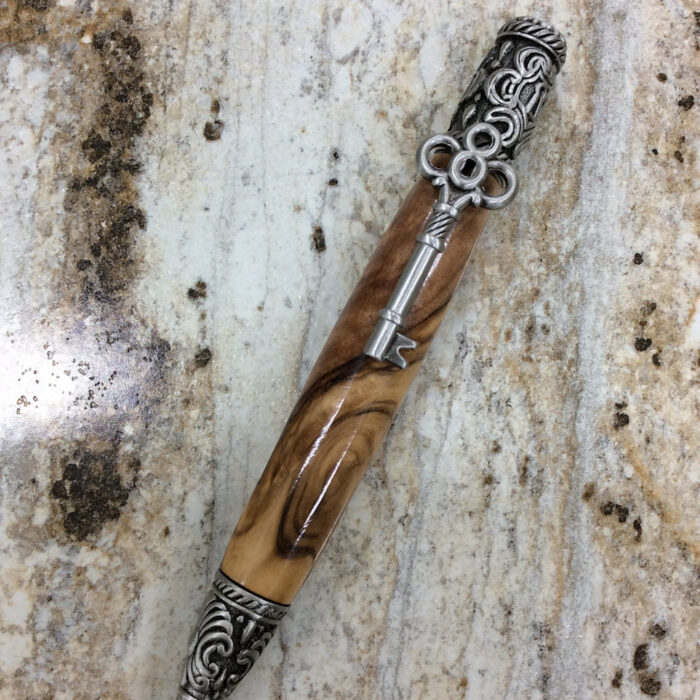 Olive Skeleton Key Pen
